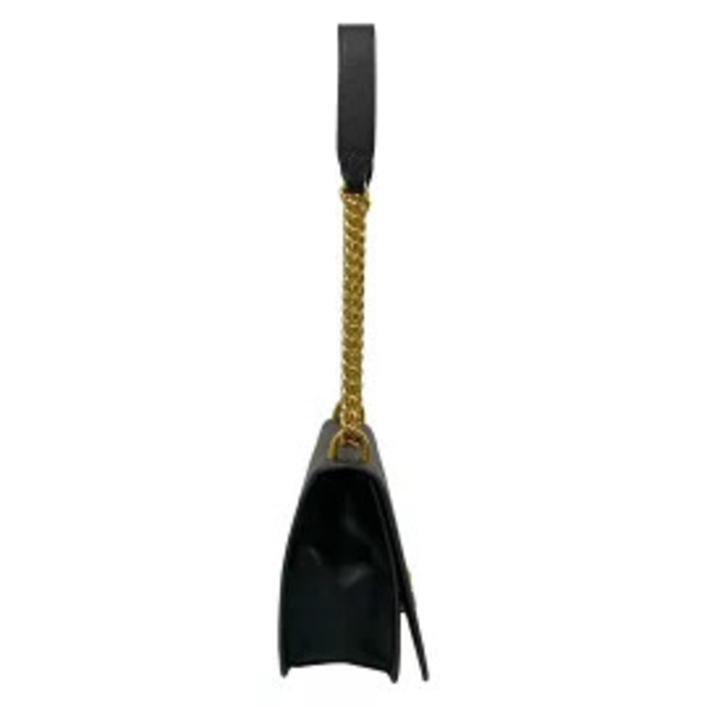 Prada Shoulder Bag Chain Black Leather